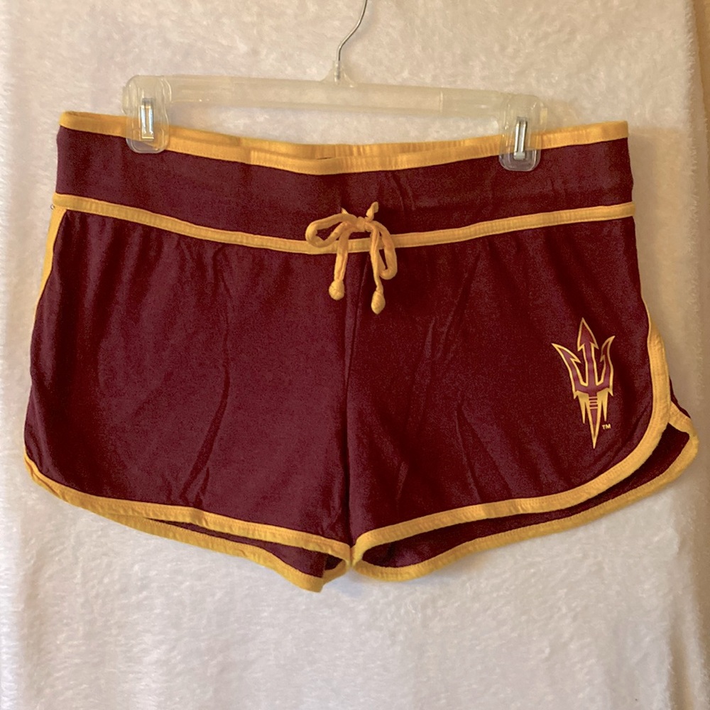 Ladies Sideline Apparel Arizona Sun Devils shorts-size XL, inseam approx 3”